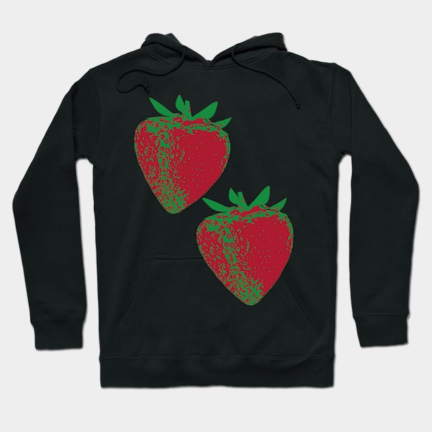 Strawberries Hoodie by JimT